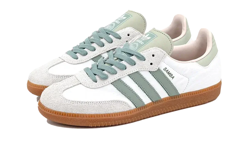 Adidas Samba OG Silver Green Putty Mauve
