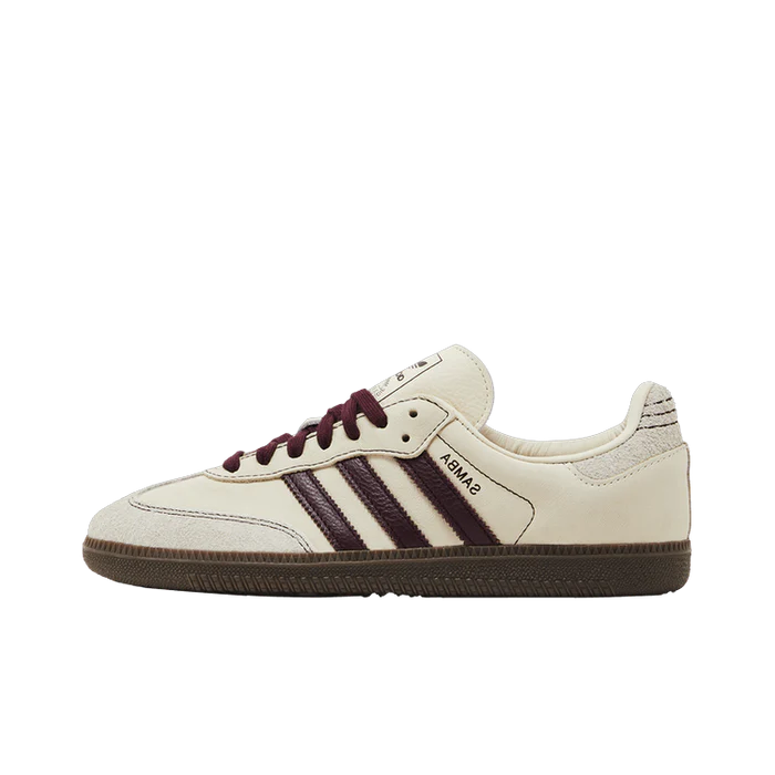 Adidas Samba OG Wonder White Maroon