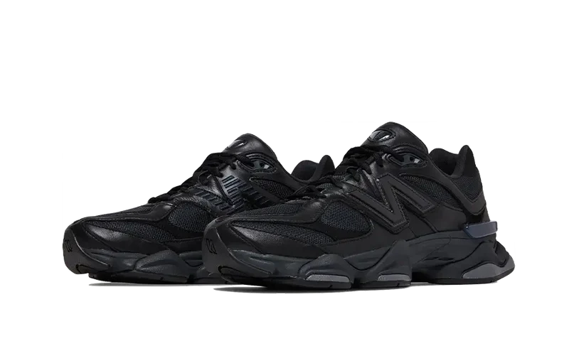 New Balance 9060 Triple Black Leather